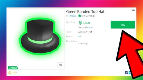 Roblox Green Banded Top Hat Outfit