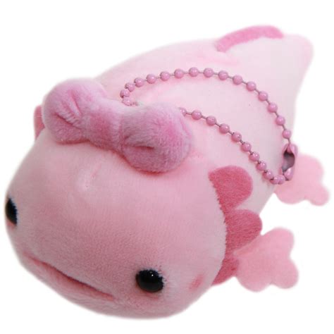 Axolotl Plushie Small Keychain Super Soft Plush Toy Pink