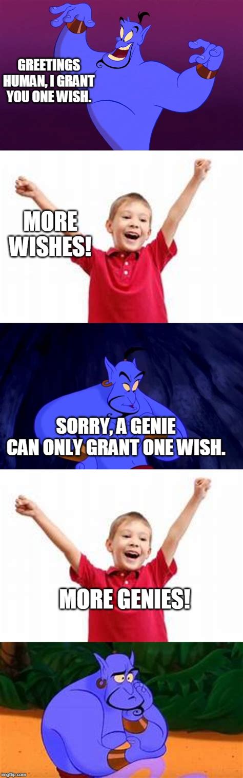 Genie Wishes Blank Template - Imgflip