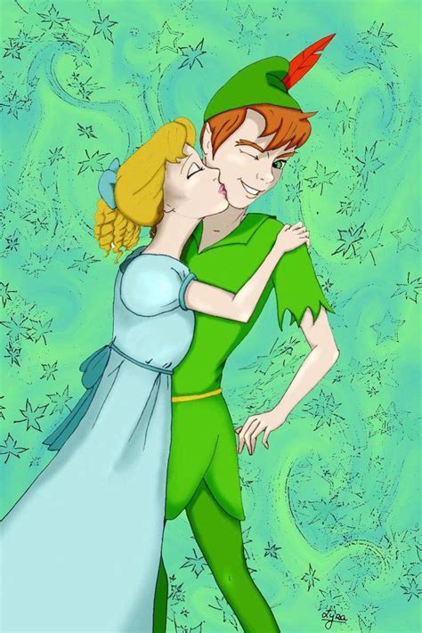 Peter pan and Wendy Kiss by beatrizcote on DeviantArt | Peter pan disney, Disney kiss, Peter pan ...