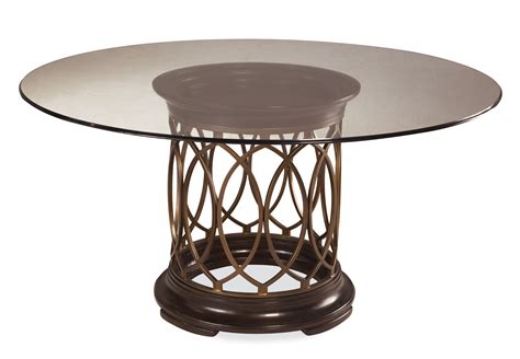 Round Dining Table With Glass Top Chrome Base : Round Glass Top Dining Table Elbise Beceri Daha ...