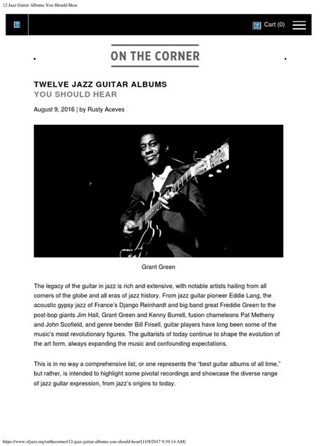 12 Jazz Guitar Albums You Should Hear | PDF | Jazz | American Popular Music