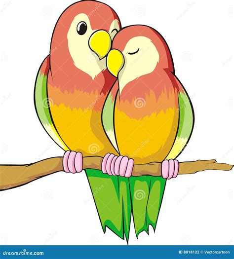 Love Birds stock illustration. Illustration of romantic - 8018122