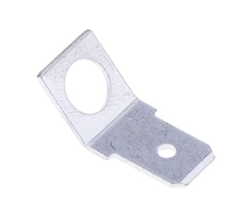 RS PRO Silver Uninsulated Male Spade Connector, PCB Tab, 7.3 x 6.4mm Tab Size - RS Components ...