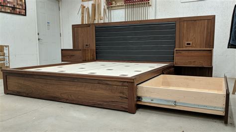 Hand Crafted California King Platform Bed With Storage Galore by ...