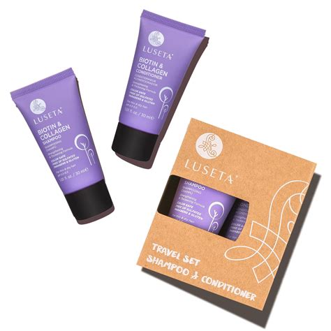 Travel Size Set in 2020 | Travel size products, Purple conditioner, Brightening shampoo