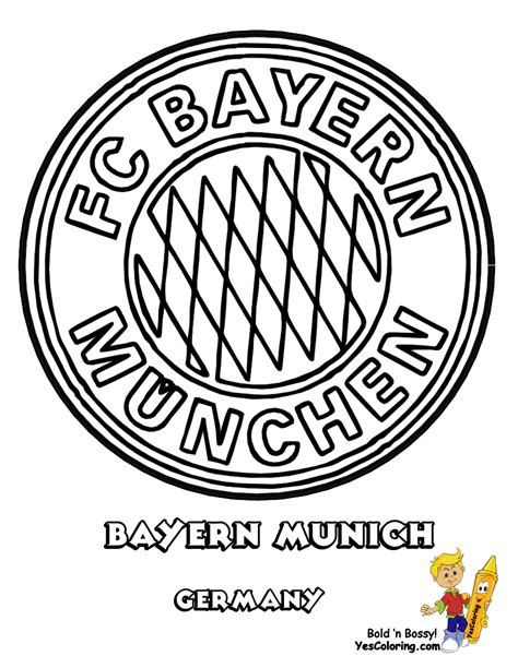 Bayern Munich Football Soccer Futbol coloring page | Bayern, Bayern ...