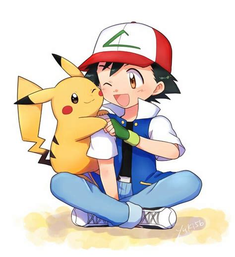 So cute ash and pickachu ️ | Pokemon fofo, Pokémon desenho, Personagens ...