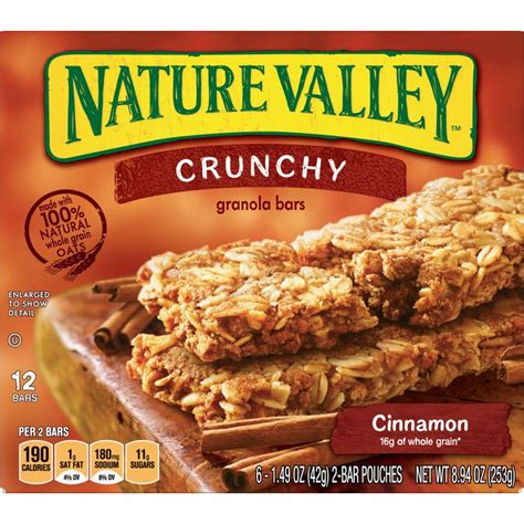 Nature Valley Granola Bars Crunchy, Cinnamon, 8.94 oz. Reviews 2020