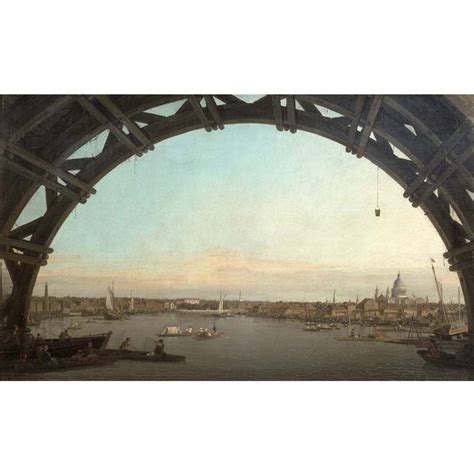 Canaletto "London Seen through an Arch of Westminster Bridge" Gloss Po — Wallhogs