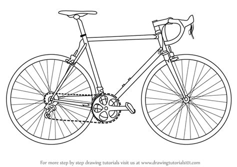 Learn How to Draw a Bike (Two Wheelers) Step by Step : Drawing Tutorials