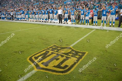 Gold Nfl Logo Seen On Field Editorial Stock Photo - Stock Image ...