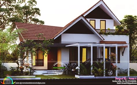 1800 square feet 3 bedroom sloped roof home - Kerala Home Design and ...