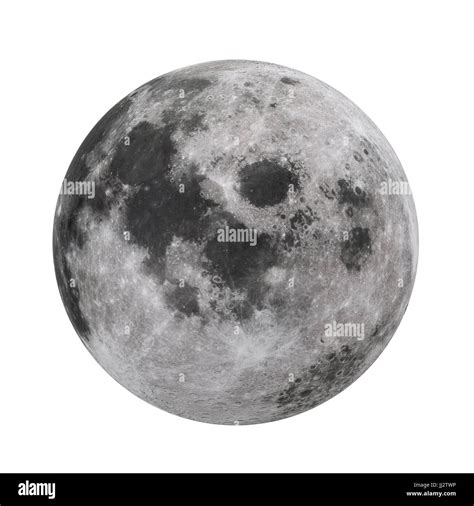 Full Moon Isolated (Elements of this image furnished by NASA Stock Photo - Alamy