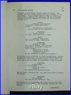 Star Trek Original Script BALANCE OF TERROR REVISED July 1966 Rare Desilu Prod | Original Star Trek