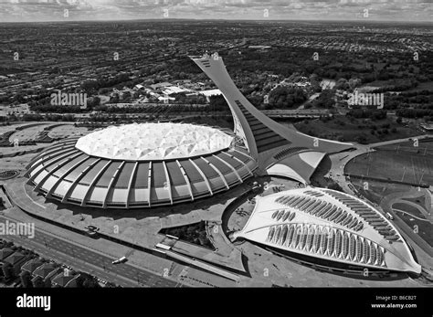 Olympic stadium city montreal canada Black and White Stock Photos & Images - Alamy