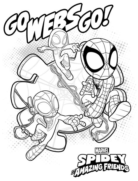 Spidey Gwen Stacy Coloring Page