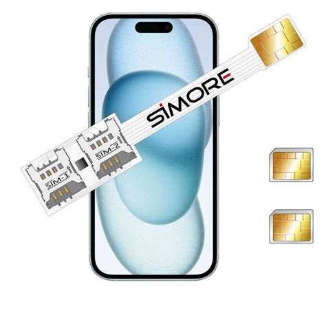 iPhone 15 Dual SIM Adapter Speed Xi-Twin 15 - DualSIM card - 5G 4G LTE 3G compatible | SIMORE.com