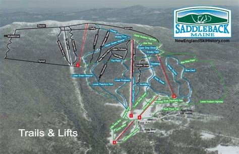 2003-04 Saddleback Trail Map - New England Ski Map Database - NewEnglandSkiHistory.com