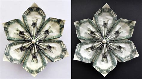 Interesting Money FLOWER Dollar Origami Moneygami Tutorial DIY by ...