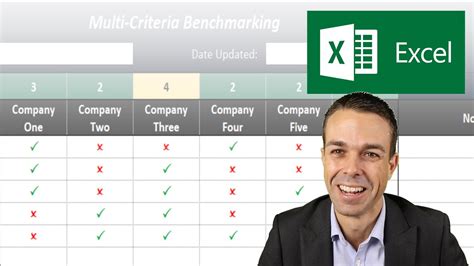 How to make a Product Comparison Template in Excel (Benchmarking) - YouTube