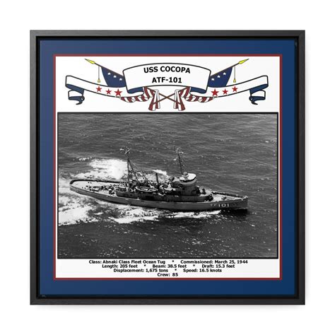 USS Cocopa ATF-101 Navy Floating Frame Photo – Navy Emporium