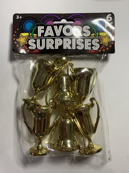 Free: TROPHY PARTY FAVORS~PACK OF 6~NIP~FREE SHIPPING! - Birthday ...