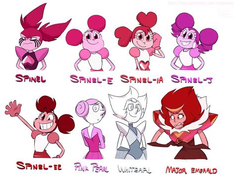 SU AU - Spinel's Gang Characters by NamyGaga on DeviantArt | Diamante rosa steven universe ...