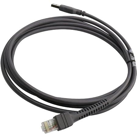 Amazon.com : USB Cable for Motorola Symbol LS2208 LS4208 DS6708 Barcode Scanner USB Type A CBA ...