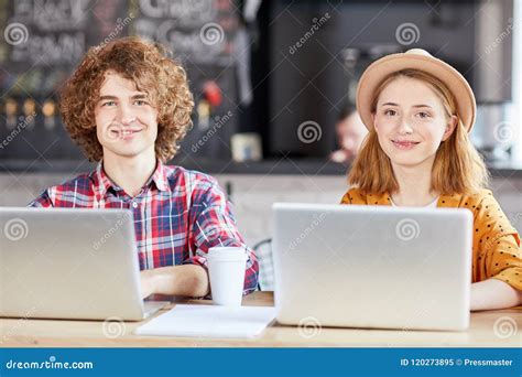 Students with laptops stock image. Image of profession - 120273895