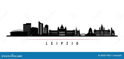 Leipzig Skyline Horizontal Banner. Stock Vector - Illustration of germany, cityscape: 282877902