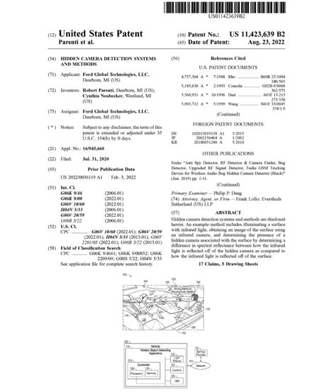 Ford Patent Filed For Hidden Camera Detection System