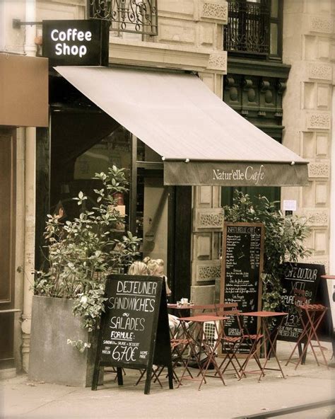 French Coffee Shop, Vintage Coffee Shops, French Cafe, French Bistro, French Food, Paris Coffee ...