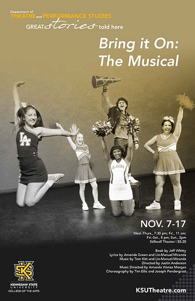 “Bring It On: The Musical” Nov. 7-17 at KSU's Stillwell Theater - Arts