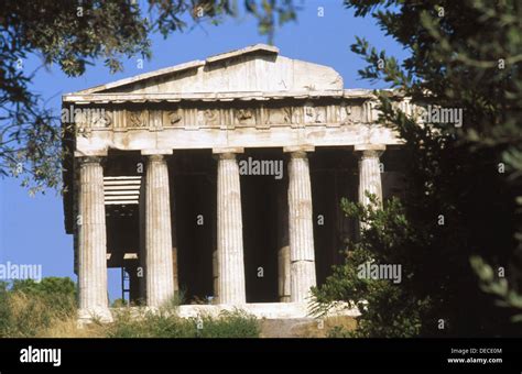 Temple of Hephaestus in Ancient Agora. Athens. Greece Stock Photo - Alamy