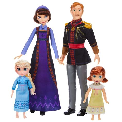 Queen Iduna and King Agnarr with kids Elsa and Anna doll set - YouLoveIt.com