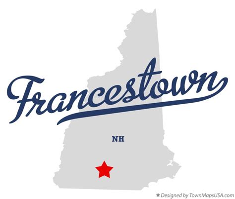 Map of Francestown, NH, New Hampshire