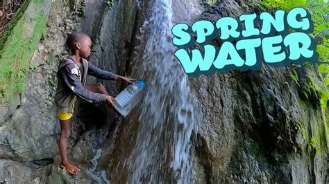 Fresh Mountain Spring Water from the Waterfall! 💦🇯🇲⛰ - YouTube