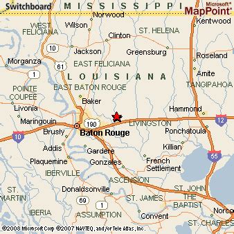 Denham Springs, Louisiana Area Map & More