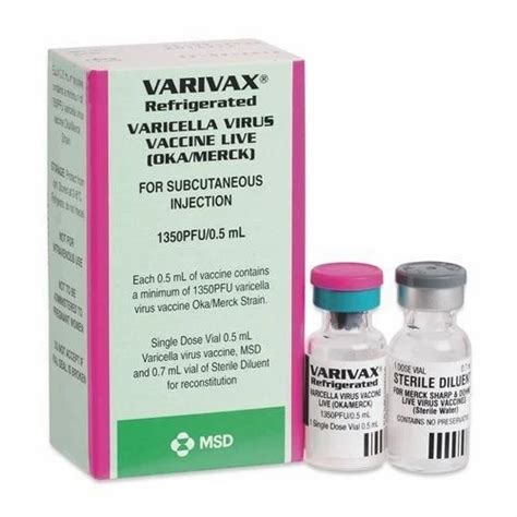 Varivax Injection, For Hospital And Personal, Rs 120 /pack Blue Earth Traders | ID: 19644092388