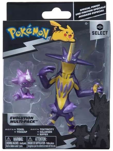 Pokemon Select Toxel & Toxtricity Evolution Figure 2-Pack - Walmart.com