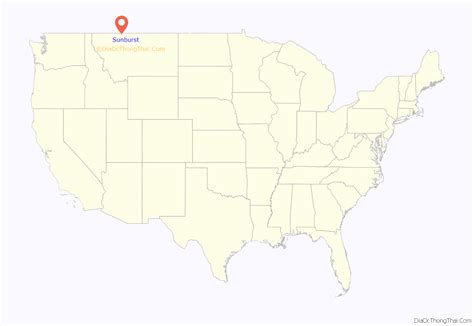 Map of Sunburst town