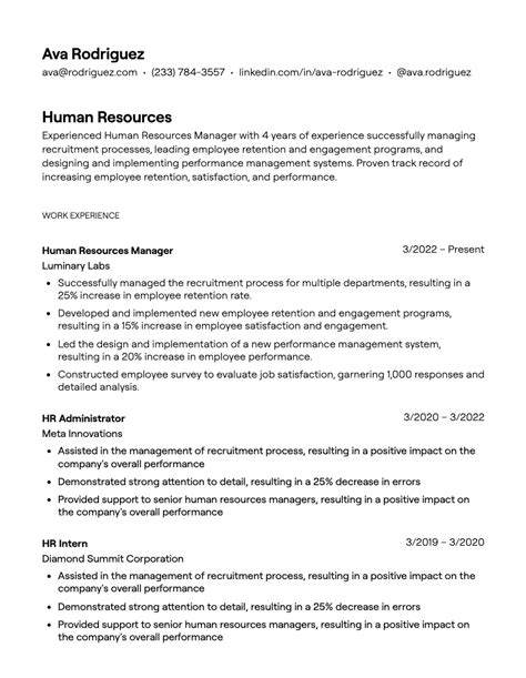 13+ Human Resources Resume Examples [with Guidance]