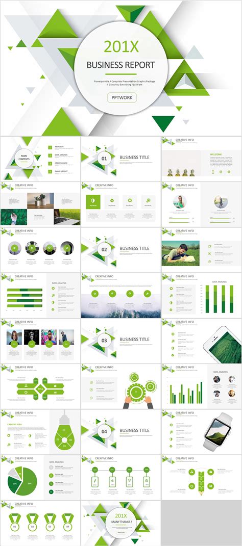 27+ Green business Dynamic PowerPoint Presentations tem :: Behance