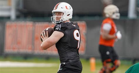 Miami QB Tyler Van Dyke shares take after fall practice No. 1