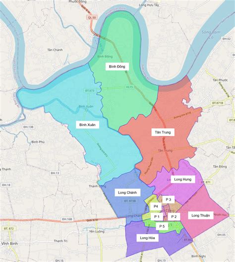 Bản đồ Thị Xã Gò Công, Tiền Giang | Meey Map