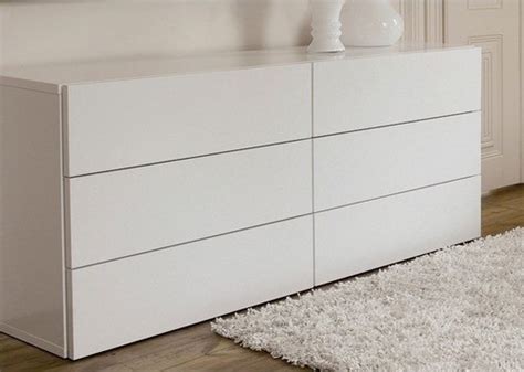 Aurora 6 Drawer White Dresser - Modern - Dressers - by Amazon