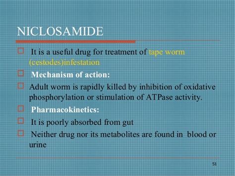 7 anthelmintic drugs