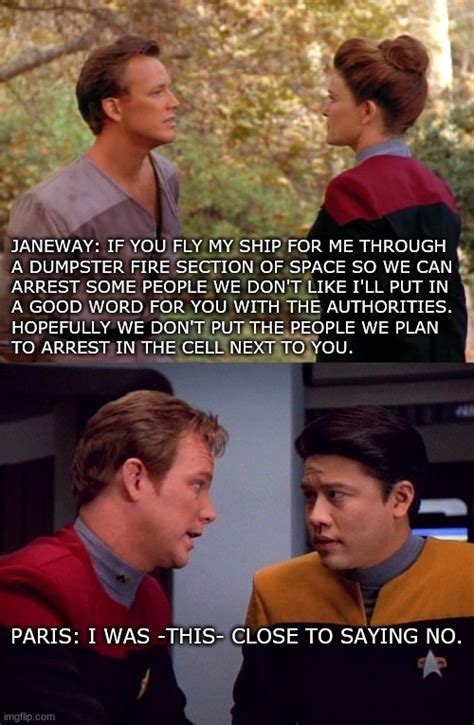 Star Trek: Voyager. First episode observations. : r/memes