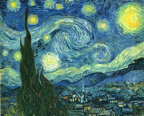 The Starry Night - Vincent Van Gogh Wallpaper Image